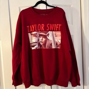 Taylor Swift Red Crewneck Sweater - Size 2XL